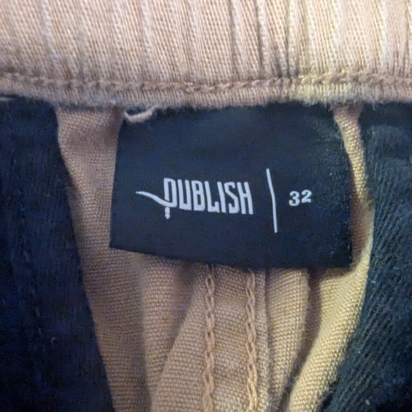 Publish Today For Tomorrow Men's Khaki Jogger Style Pants, Size 32 - Picture 6 of 12